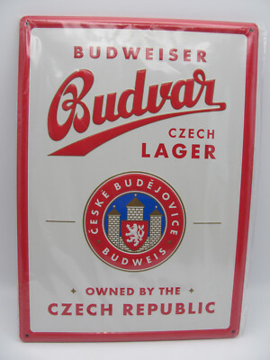 Budweiser Brauerei Emblem Blechschild 21 x 29,5 cm