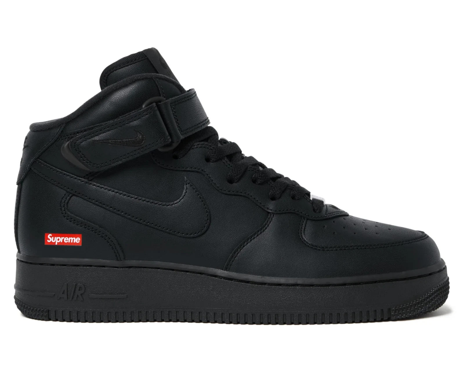 Supreme®/Nike® Air Force 1 Mid NOIR /UK 10/US 11 / NEUF DANS SA BOÎTE / VENDEUR BRITANNIQUE