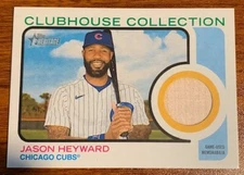 2022 Topps Heritage Clubhouse Collection Relics #CCJH Jason Heyward Chicago Cubs