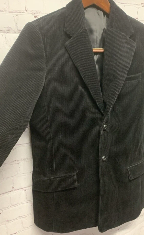 Chaqueta Blazer Traje Talbots Niños Niñas Talla 16 Separado Negro Pana Foto 3 de 4