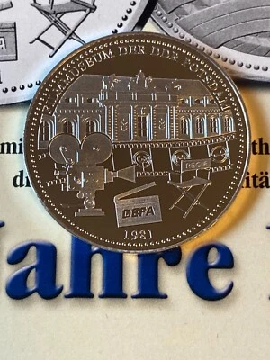 Medaille 40 Jahre DDR - Filmmuseum der DDR Potsdam -  Proof incl. Zertifikat - Bild 1 von 3