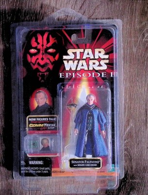 Hasbro Senator Palpatine Star Wars Episode I 3.75'' CommTech Chip Cam Droid