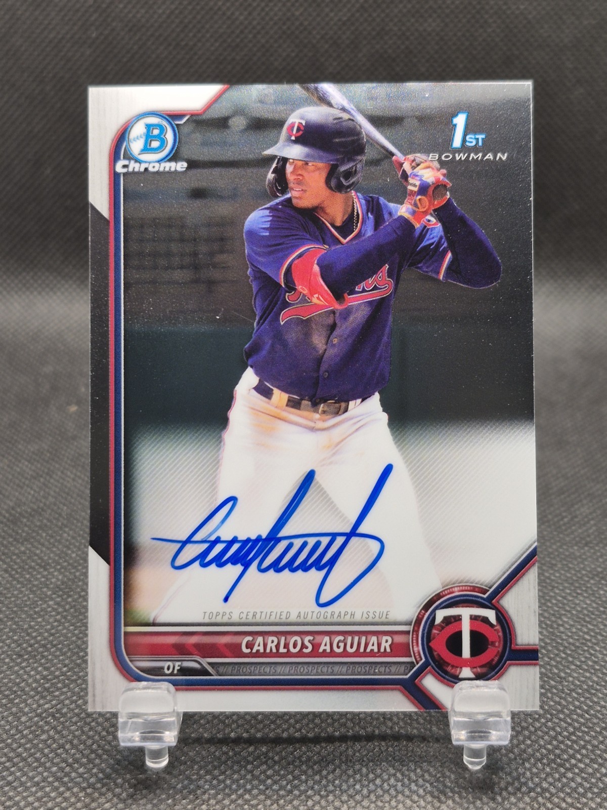 2022 Bowman Chrome Prospect Auto Carlos Aguiar #CPA-CA Auto (B)