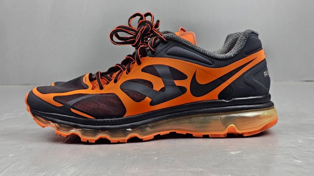 Nike Air Max+ 2012‎ Sneakers Mens 9.5 Orange Halloween 487982-008 Athletic Shoes Size 9.5 - Nike Air Max+ 2012 Anthracite Total Orange for  main image 2
