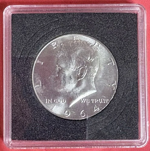 1964 Kennedy Half Dollar, 90% Silver, Uncirculated, Beautiful Coin, BU