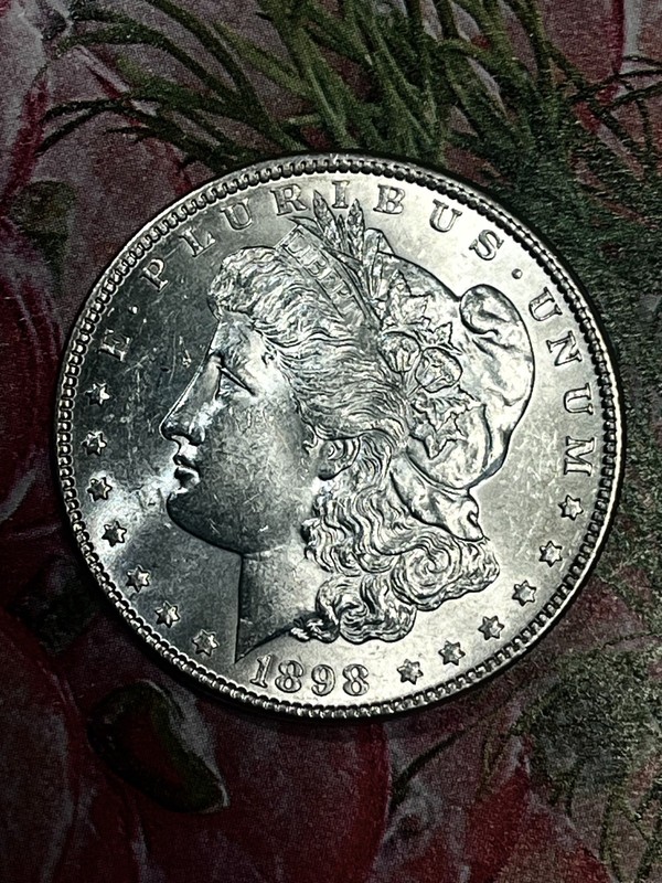 1898 P   Morgan Dollar     VERY LUSTROUS WITH GREAT STRIKE AND EYE APPEAL