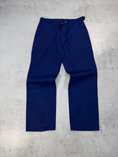 French 1950s Faded  Repaired Blue Cotton Twill Work Chore Pants Sanfor Size 54
