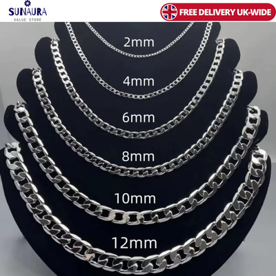 Massive 925 Sterling Silber Panzerkette Halskette Herren Damen Hochzeit Verlobung Geschenk