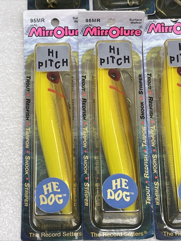 Mirrolure He Caminante de Superficie para Perros 95MR GCRCH, Hi Pitch, 4 3/4”, 3/4 OZ, Lote de (6) Foto 2 de 4