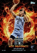 JAYLEN WELLS 2025 Topps Match Attax Hot Prospects Grizzlies NBA  ID:149685