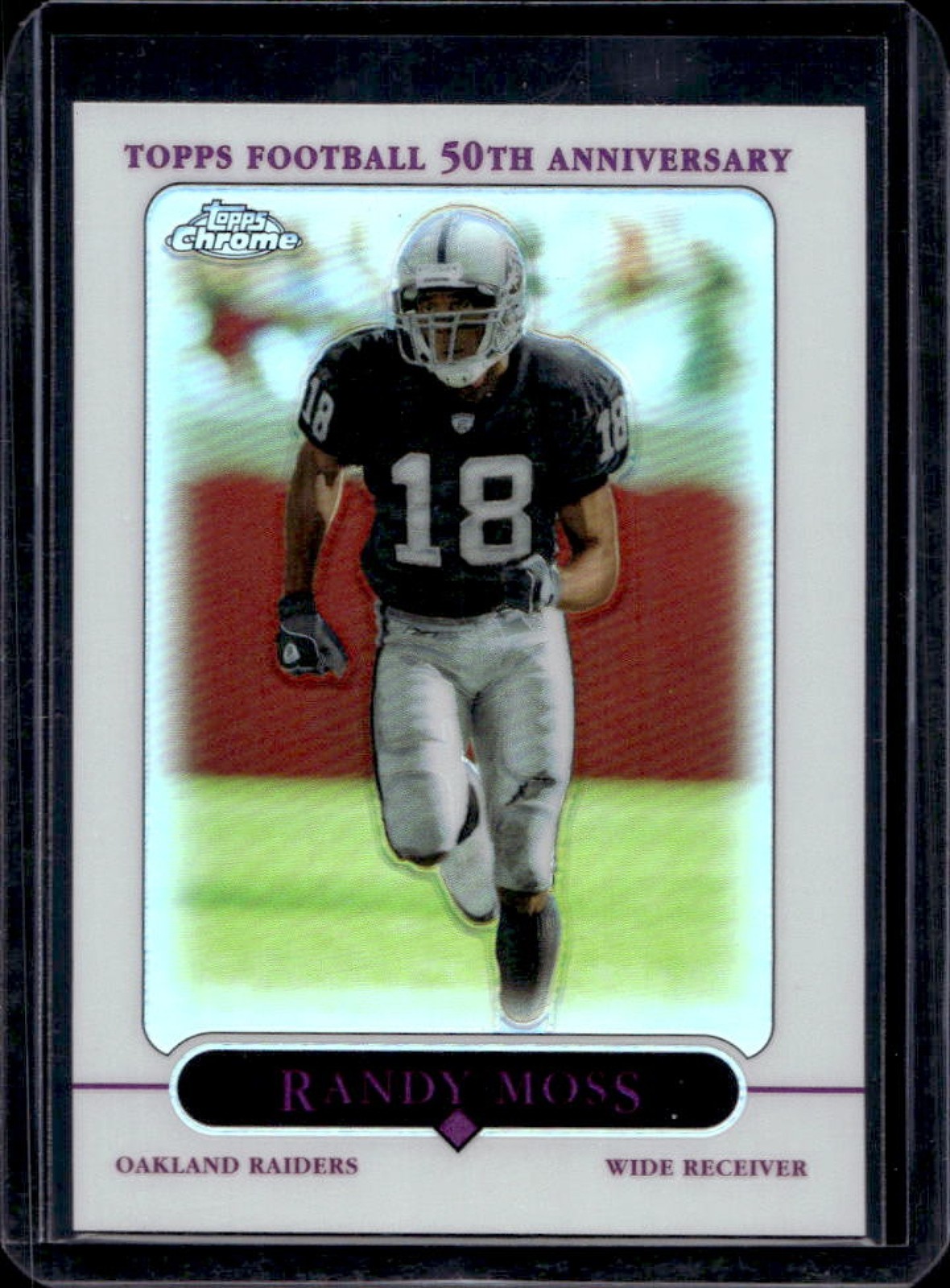 2005 Topps Chrome Randy Moss Refractor #68 Raiders