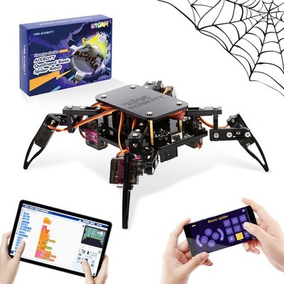 STEM Toys Programmable Bionic Spider Robot Kit, Science Kit for Kids Age 812,...