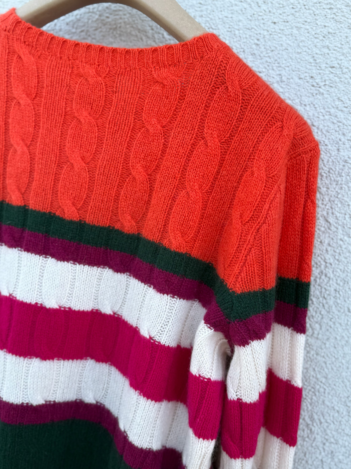 RRP$498 Polo Ralph Lauren 100percent Cashmere Sweater Womens LARGE Crew Neck Jumper EX image 9