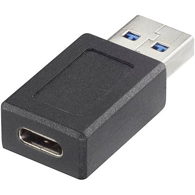 Renkforce RF-4538932 USB 3.2 Gen 1A USB Adapter A USB-C Socket Black