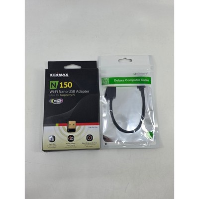 Edimax EW-7811Un N150 Wi-Fi Nano USB Adapter Raspberry Pi & UGREEN Cable New