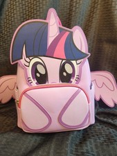 Loungefly My Little Pony Twilight Sparkle Cosplay Glitter Mini Backpack Bag