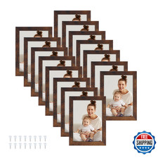 Edenseelake 5x7 Picture Frame Set of 15, Rustic Brown Wood Photo Frame 5 by 7 fo