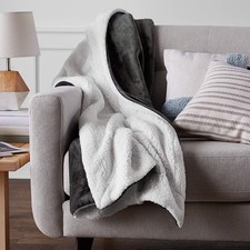Soft Mink Faux Fur Throw Sherpa Fleece Warm Large Sofa Bed Blanket 62''x51'' US