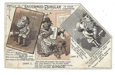 Sapolio Metamorphic Trade Card, The Reformed Burglar, 19th C