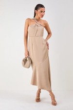 Misspap Champagne Maxi Dress Womens Occasion Dresses