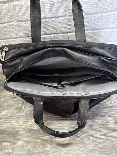 Samsonite Laptop Shoulder Clutch Bag Leather See Photos - Photo 7/18