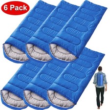6 Pack Thick Adult Cold Weather Sleeping Bag For Big Tall Waterproof Winter Bags