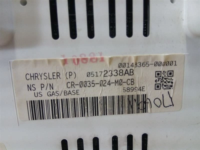 Speedometer Instrument Cluster 05172338AB MPH Fits 2008 JEEP COMPASS n25-197450 - Image 4 of 4