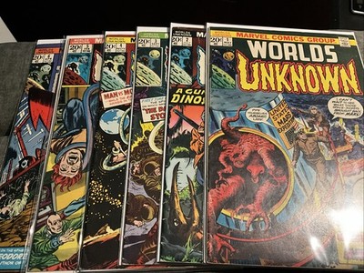 Worlds Unknown Lot #s 1,2,3,4,5,6 w/MVS Marvel Comics