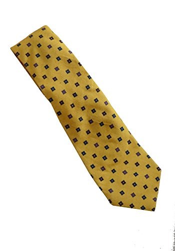Isaac Mizrahi Carduroy Neat Gold Tie-OS