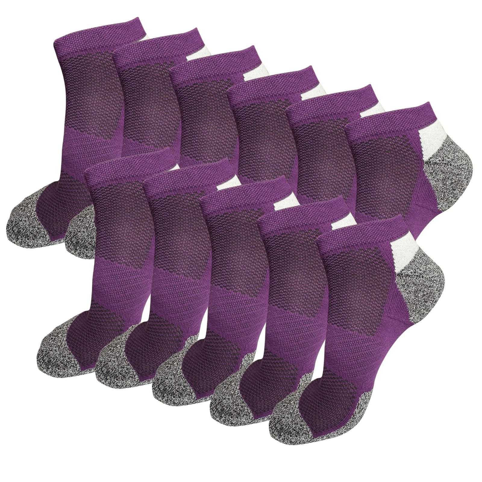 11PK Mens Low Cut Ankle Socks Size 6-12 Cotton Cushioned Casual Athletic Running