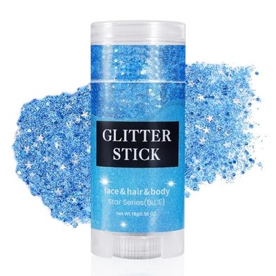 Blue Body Glitter Stick, Waterproof Face Glitter 06# Blue Glitter Stick