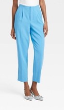 A New Day Women's Tapered High Rise Ankle Length Tailored Trousers