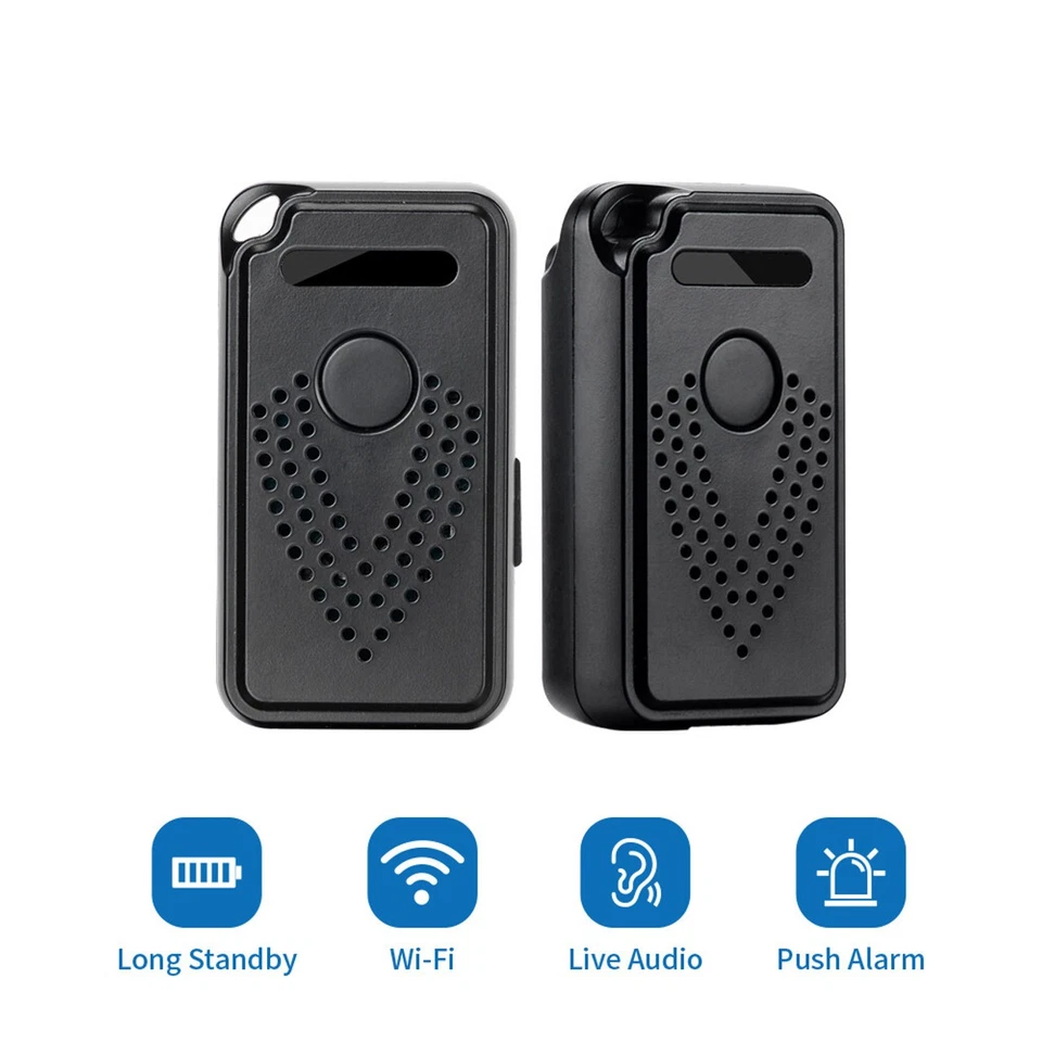480Hr WiFi Mini Voice Recorder Live Stream Voice-Activated Alerts 128GB SD Incl. - Image 3 of 4