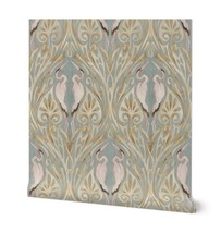 NWT SPOONFLOWER Wallpaper Art Nouveau Cranes ...