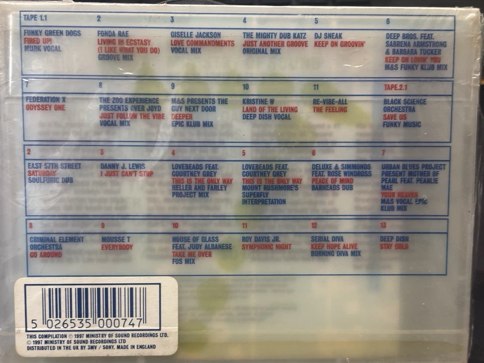 David Morales - Ministry of Sound Presents Sessions 7 - CASS - NEW & SEALED - Image 2 of 2