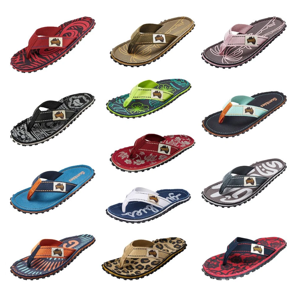 Gumbies ORIGINAL vegan Sommer Sandalen Zehentrenner Strand unisex 2026 #2 *NEU - Bild 1 von 1