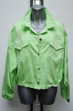 ANGESAGTE BALLON XL  JACKE BLOUSON BAUMWOLLE KURZ OVERSIZED APFEL GRÜN MINT