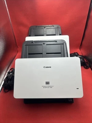 Lot Of 2 Canon ImageFORMULA ScanFront 400 Networked Document Scanner w/ AC - Image 1 of 4
