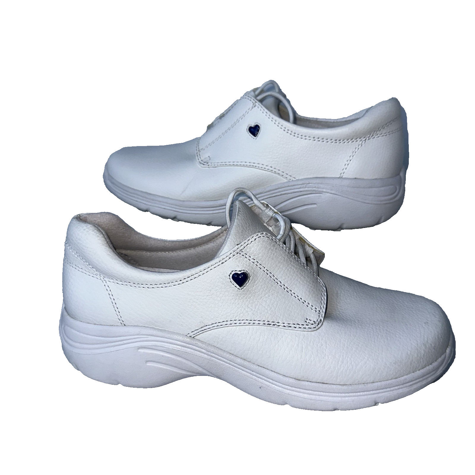 Nurse Mates Women’s Louise White Leather Slip Resistant Shoes Size 9.5M Comfort