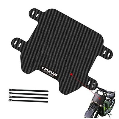 LINGQI Racing Carbon Fiber Front Number Plate for SURRON Light Bee X, 