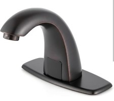New Luxice Oil Rubbed Bronze Touchless Automatic Bathroom Faucet Battery Operate