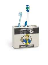 Fallout Ceramic Vault-Tec Thinkgeek Exclusive Discontinued Toothbrush Holder New