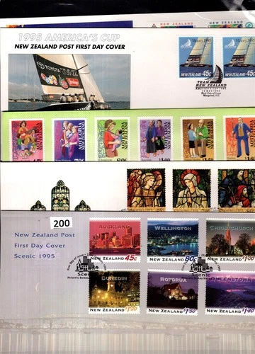 /// NEW ZEALAND 1995 - 5 FDC - RELIGION - ARCHITECTURE