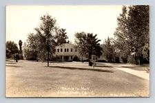 Vintage Daniels Hall Loma Linda California Sepia Postcard