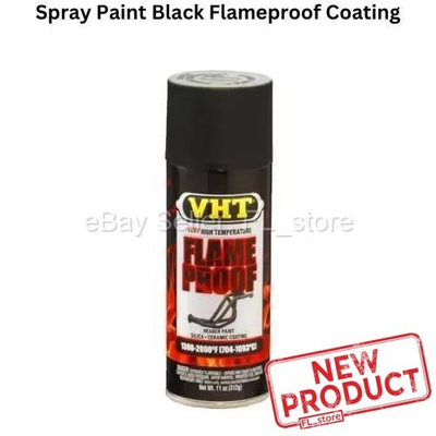 #ad Spray Paint Black Flameproof Coating High Heat Headers Exhaust Ceramic NEW $29.29