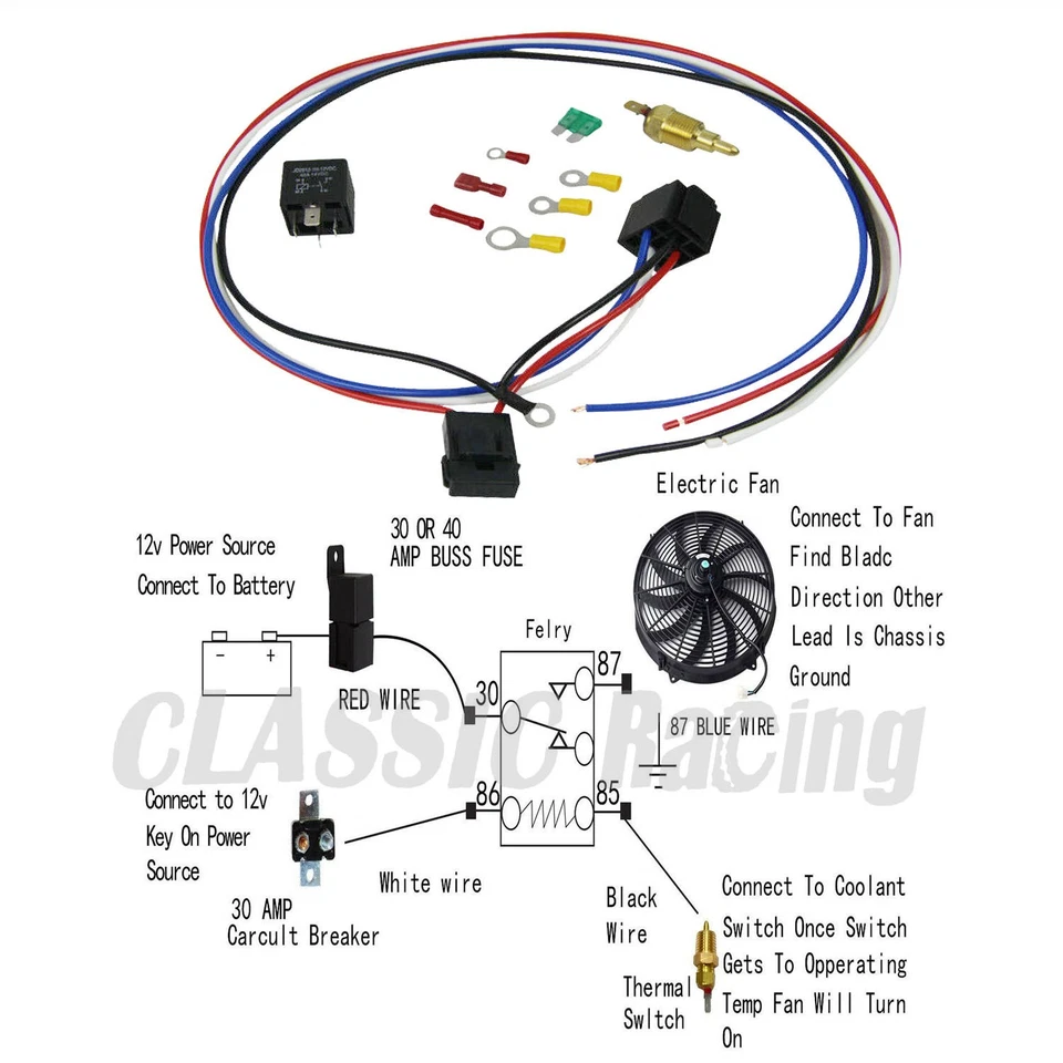 ALUMINUM ELECTRIC FAN SHROUD RELAY for 1967-72 CHEVROLET C10/20 K10 K20 PICKUP Foto 4 de 4