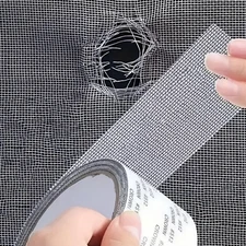 1pc Waterproof Window Screen Repair Tape Self-Adhesive Anti-Mosquito Mesh - NEW