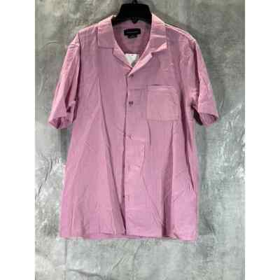 Cotton:On Men's Wild Rose Riviera Button-Up Short-Sleeve Shirt SZ S