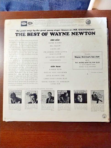 THE BEST OF WAYNE NEWTON vinyl Album Capital Records ST-2797 - Picture 3 of 12