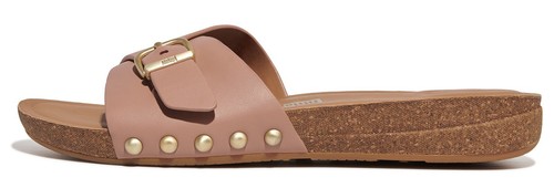 Sandalias de verano Fitflop de cuero para mujer con hebilla iQushion UK4-8 - Imagen 4 de 6